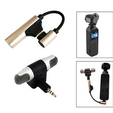 Type C à 3,5 mm adaptateur audio externe Microphone sans fil pour DJI Osmo Pocket