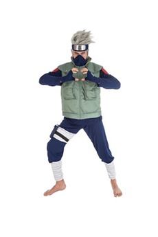 Déguisement Kakashi Adulte Licence Officielle Naruto - Bleu - XL