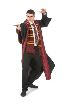 Déguisement adulte GENERIQUE Robe De Sorcier Gryffondor - Harry Potter™ -  Noir - M