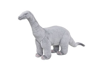 peluche vidaxl jouet en peluche dinosaure brachiosaurus gris xxl