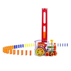 Domino Rall Modèle Electronique Train Enfants Colorés Set de Jouets Fille Garçon Enfants Cadeau QCMX850