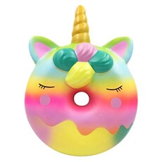 Jumbo Arc-En-Donut Anti-Stress Scented Super Slow Toy Squeeze Enfants Rising JYMHTWJ036