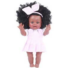Black Girl Poupées Afro-Américaine Jouer Poupées Lifelike 35Cm De Jeu Pour Bébé Poupées Pk MK1922