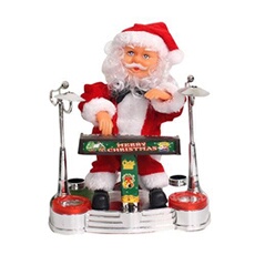 Père Noël Jouer La Musique De Piano Santa Jouets Electriques Ornements Gife MK3121