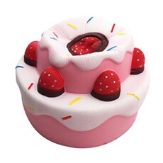 Squishies Kawaii Super Gâteau Aux Fraises Hausse Lente Crème Parfumée Stress Relief MK2985