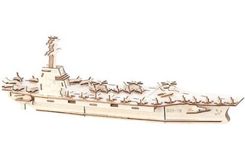 maquette playtastic : maquettes 3d en bois : porte-avions - 117 pièces