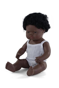 poupée miniland petit garçon poupée au parfum de vanille 38 cm cheveux noirs