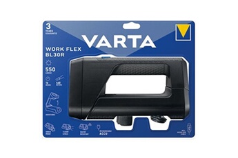 Support électrique pour lampe Varta Baladeuse professionnelle rechargeable noir 18684101401