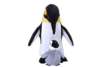 animal en peluche wild republic peluche pingouin 30 cm en peluche noir/blanc 2 pièces