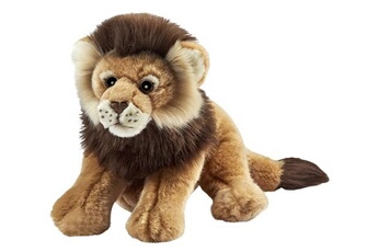 animal en peluche anima peluche lion couché 32 cm