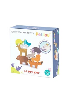 autres jeux d'éveil le toy van jouet en bois la tour des animaux de la forêt