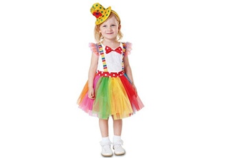déguisement enfant unimasa déguisement clown tutu enfant - 3/4 ans - multicolore - 203199