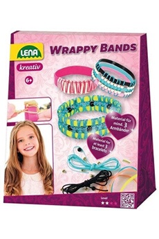 autres jeux créatifs lena faites vos propres bracelets filles polyester/caoutchouc 60 pièces