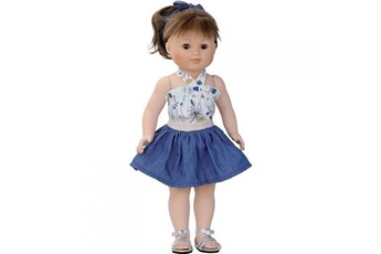 poupée petitcollin m.françoise midi robe été bleue 40cm