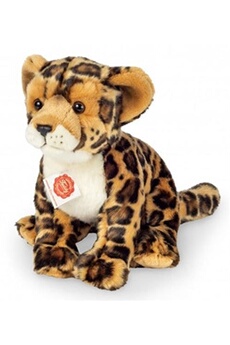 animal en peluche hermann teddy peluche jaguar assis 27 cm