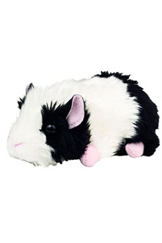 animal en peluche hermann teddy peluche cochon d'inde noir et blanc 15 cm