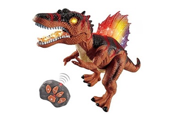 Dinosaure télécommandé avec son et lumière,jouet pour enfants - Marron