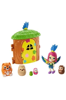 poupée enchantimals poupée maison et animaux perroquet