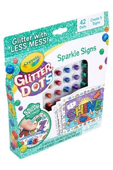 autres jeux créatifs goliath kit créatif glitter dots sparkle signs