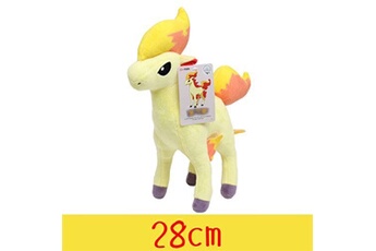 animal en peluche tomy peluche pokémon ponyta 28 cm - jaune