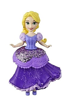 poupée hasbro disney princesses - poupee princesse disney mini poupee royal clips rapunzel - 8 cm.