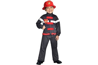 déguisement enfant cesar deguisement de pompier noir 5-7 ans