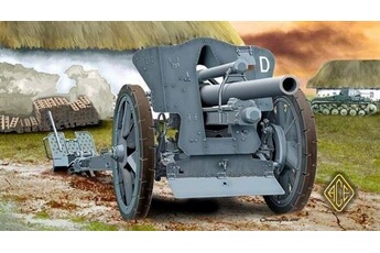 maquette ace german le fh18 10,5 cm field howitzer - 1:72e -
