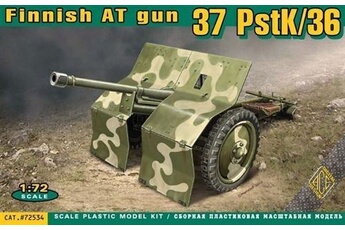 maquette ace pstk/36 finnish 37mm anti-tank gun - 1:72e -