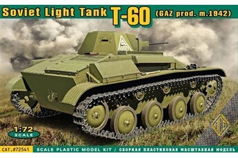 maquette ace t-60 soviet light tank(gaz prod.m.1942) - 1:72e -