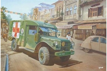 maquette roden m43 3/4 ton 4x4 ambulance truck - 1:35e -