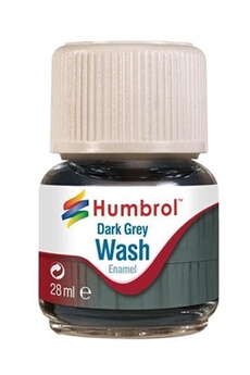 maquette humbrol enamel wash dark grey 28 ml - humbrol