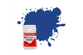 maquette humbrol peinture acrylic 25 blue matt 18,2 ml (14ml + 30% gratuit) - humbrol