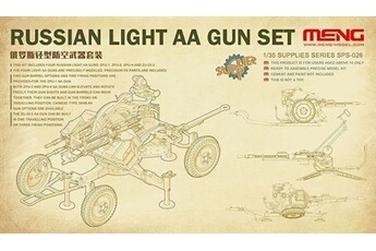 maquette meng russian light aa gun set - 1:35e --model