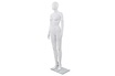 vidaXL Mannequin femme corps complet base verre Blanc brillant 175 cm photo 1