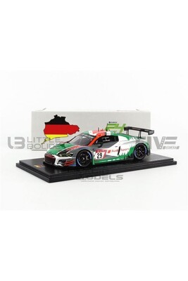 Voiture SPARK Voiture Miniature de Collection 1-43 - AUDI R8 LMS GT3 - Audi Sport Team 24H Nurburgring 2020 - Green / White - SG685 - Resin