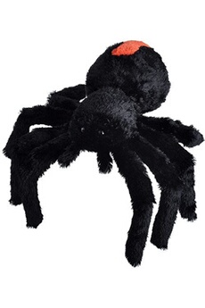 animal en peluche wild republic peluche araignée à dos roux de 30 cm noir