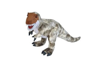 animal en peluche wild republic peluche dinosaure t-rex de 71 cm gris marron