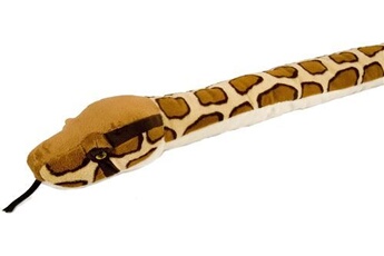 animal en peluche wild republic peluche serpent burmese python de 137 cm marron