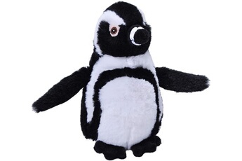 animal en peluche wild republic peluche pingouin de 20 cm noir blanc