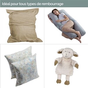 Rembourrage pour coussins et déco | Naturel ou synthétique Rembourrage pour coussins et déco | Naturel ou synthétique