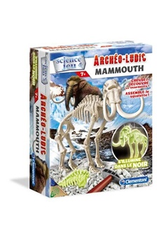 autres jeux créatifs clementoni archéo phospho mammouth