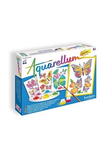 autres jeux créatifs sentosphere kit créatif aquarellum junior papillons et fleurs