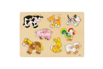 autres jeux créatifs goki puzzle à boutons bébés animaux 8 éléments -
