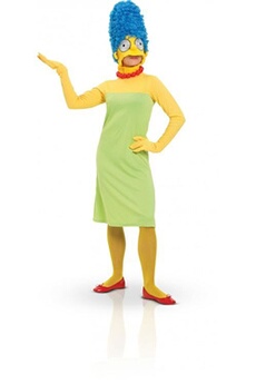 déguisement adulte rubie's france costume luxe adulte marge simpson - s