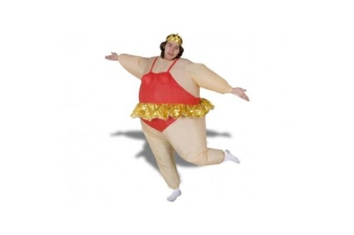 Déguisement adulte GENERIQUE Un beau Costume danseuse ballerine avec un  système gonflable déguisement fete accesssoire costume insolite drole