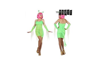 déguisement adulte bigbuy déguisement pour adultes alien sexy vert (4 pcs) (taille m/l)
