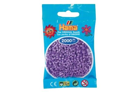 Autres jeux créatifs GENERIQUE 2 000 perles mini (petites perles Ø2,5 mm)- violet pastel