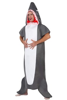 déguisement adulte unknown deguisement de requin - gris
