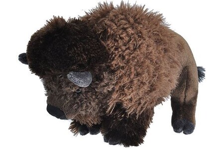 Peluche Wild Republic peluche bison junior 30 cm en peluche noir/marron
