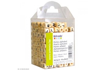 autres jeux créatifs artemio perles alphabet cubes 8 mm x 312